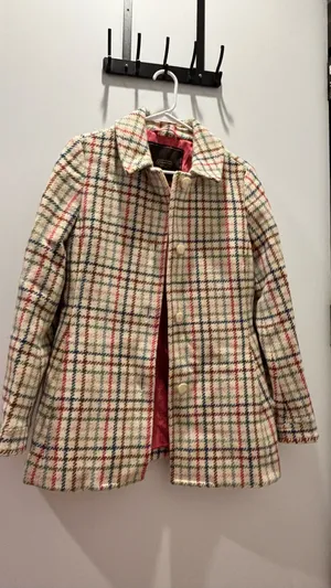 Coach wool plaid print coat thumbnail 4