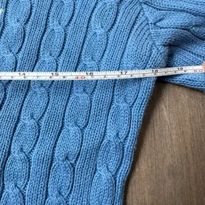 Cable-Knit Cotton Crewneck Sweater thumbnail 6