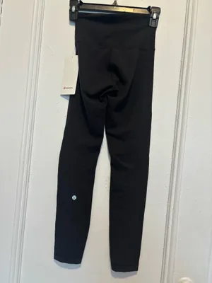 NWT lululemon Wunder Train HR Tight 25” Hem Split - Size 2 / Black thumbnail 3