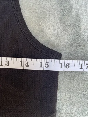 Lululemon Cropped Henley Tank Top Black activewear loungewear yoga Pilates gym thumbnail 7