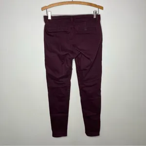 Banana republic factory maroon skinny pants size 6‎ thumbnail 4