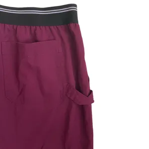 Beyond Scrubs Women Scrub Pants MP Maroon‎ Medical Uniform Nurse Workwear Dental thumbnail 4