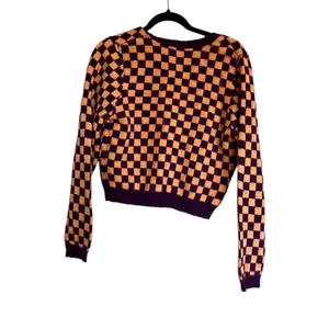 NWT Zara Wool Blend Plaid Knit Cardigan Jacket Size Small thumbnail 7