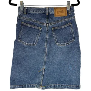Vintage Calvin Klein 90s Denim Mini Skirt Made in USA thumbnail 3