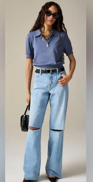 J. Crew ‘84 Low Rise Wide Leg Jeans Size 27 NWT thumbnail 1