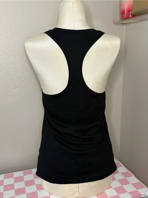 Vuori racer back tank top outdoor athletic workout casual black quiet luxury thumbnail 5