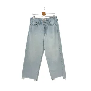Abercrombie The Ultra Loose Low Rise Wide Leg Jeans Light Wash 28 Short thumbnail 3