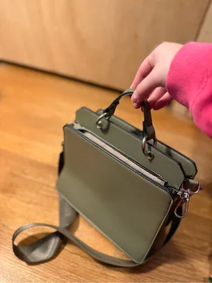Steve Madden Olive Box-Style Crossbody with Logo Plaque thumbnail 7