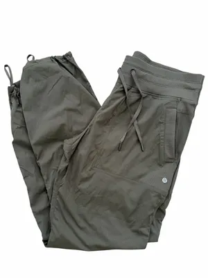 Lululemon NEW Dance Studio Pants Size 12 Army Green thumbnail 4