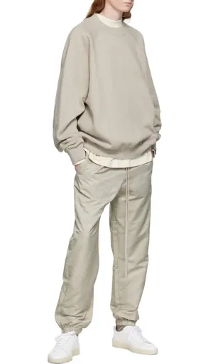 Essentials Gray Nylon Track Pants thumbnail 1