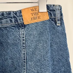 We The Free Wallflower jeans women's 33 wide leg mid rise flare blue denim retro thumbnail 5