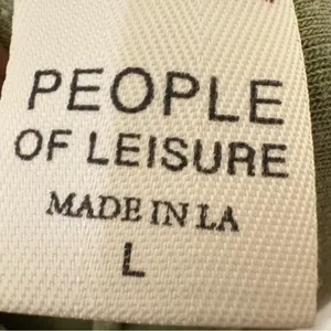 People of Leisure Green Joggers Size L Organic Cozy Lounge Sweatpants thumbnail 10