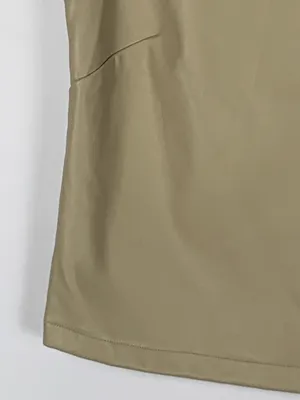 Sincerely Jules Faux Leather Top M Taupe Cap Sleeve NWT Vegan Leather thumbnail 7