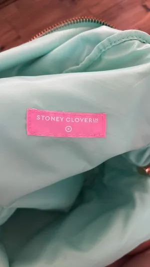 Stoney Clover Lane x Target Terry Backpack Cloth Embossed Light Green thumbnail 3