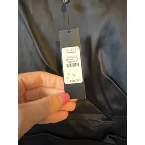 Talbots Sheath Dress Womens 12 Black Satin Pleated Formal Cocktail LBD NWT thumbnail 3