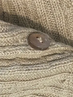 Brooks Brothers 346 Silk Cashmere Cable Knit Polo Sweater Tan M thumbnail 6