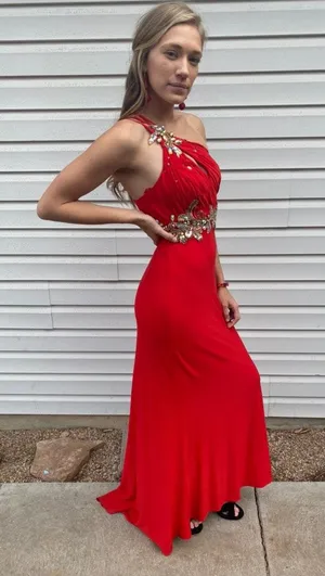 Boutique Formal Floor length Sparkly Dress thumbnail 8