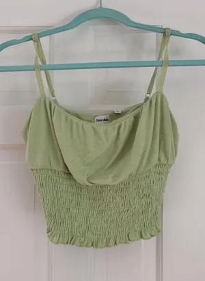 Aritzia Green Cropped Top thumbnail 1