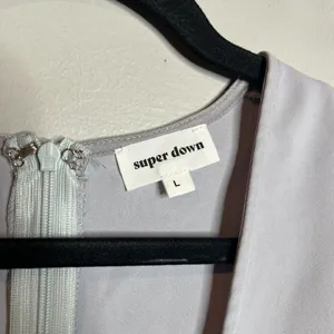 NWT Superdown Aritzia Rayhana High Slit Dress in Lavender thumbnail 4