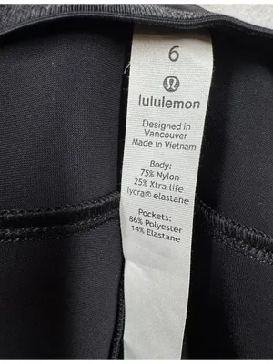 Lululemon On the Move Pant Black Mid Rise Travel Capsule W5BGZS Women's Size 6 thumbnail 11