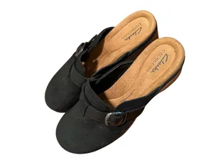 Clarks‎ Collection Women’s Size 8.5 Paizlee Nora Slip-On Buckled Platform Clogs thumbnail 4