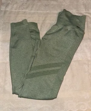 Lilias Active Mint Green Seamless Active Leggings Scrunch NWOT Sz S thumbnail 1