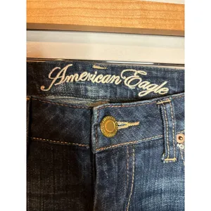 Y2K American Eagle Skinny 77 dark wash jeans thumbnail 4