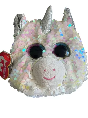Ty Fashion Diamond Unicorn Sequin Wristlet Bag Rainbow Lining Glitter Accent NWT thumbnail 2