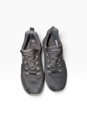 Skechers black slip on shoes thumbnail 4