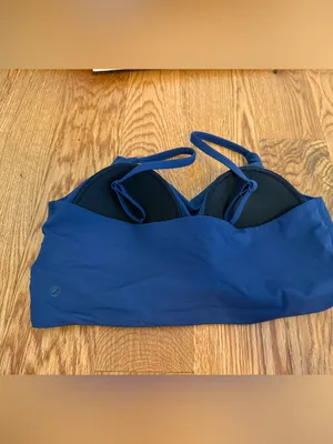 CRZ Yoga Sports Bra Size Medium Navy Blue thumbnail 2
