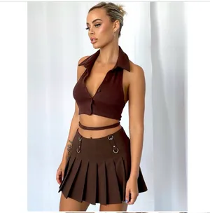 Tiger Mist Brown Skirt thumbnail 5