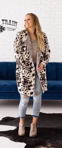 Crazy train top hand cardigan sizes XXL NEW thumbnail 1