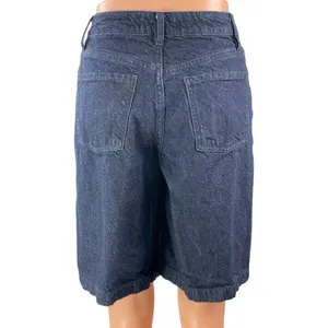 Dynamite Denim Women's Blue High Rise Straight Leg Bermuda Denim Jean Shorts 25 thumbnail 3