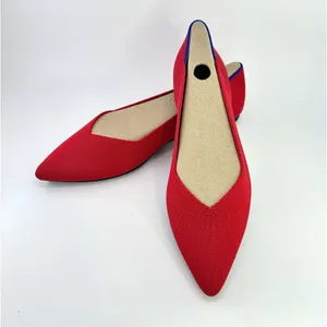 Rothy's The Point Red Knit Pointed Toe Ballet Flats Women's 10 Comfort Slip-On thumbnail 2