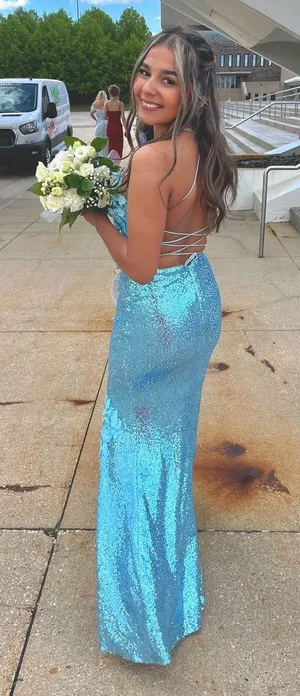 Chicas prom dress Blue thumbnail 2