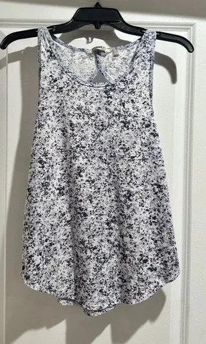Athleta Breezy Printed Cutout Tank Top thumbnail 1