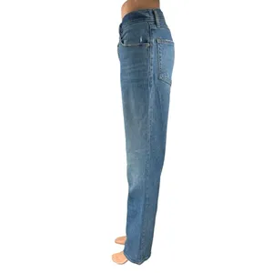Abercrombie & Fitch 90's Straight Women's Blue Ultra High Rise Denim Jeans Sz 28 thumbnail 2
