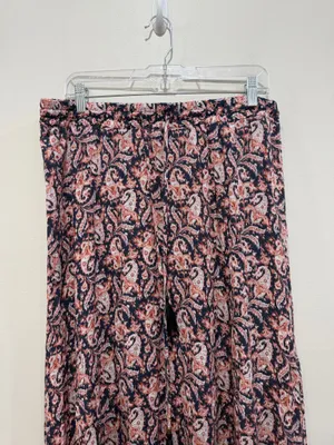 Westport 1962 Paisley Print Maxi Skirt Drawstring Tassel Side Slit Women’s Size Large thumbnail 3