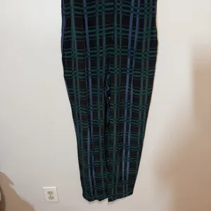 Thakoon NWT Plaid Striped Combo Silk Sleeveless Jumpsuit‎ Size 6 thumbnail 2