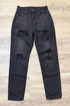 •AMERICAN EAGLE• DISTRESSED MOM JEANS thumbnail 1