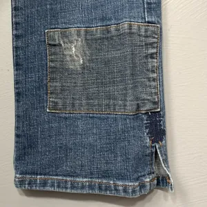 Joes Jeans Women Size 28 Patchwork Denim Blue Straight Buttonfly Festival Grunge thumbnail 7