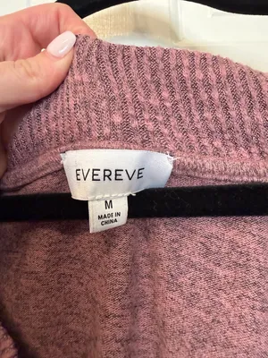 Evereve Soft Knit Sweater V Neck Pullover‎ Cozy Lightweight Casual Size Medium thumbnail 3