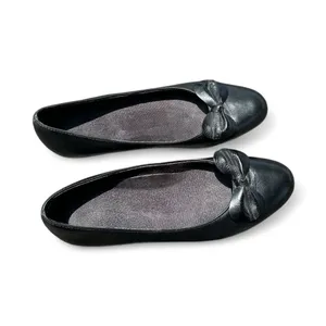 Munro Women’s Size 10 Black Leather Bow Ballet Flats Low Heel Comfort Shoes thumbnail 8