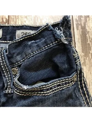 BKE Aiden Straight Distressed Jeans Size 26 Short thumbnail 7