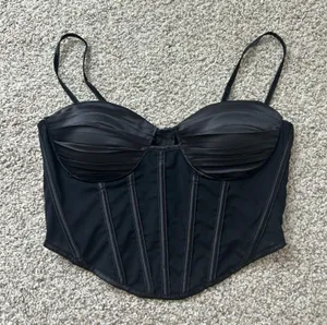 Black Corset Top Size M thumbnail 1