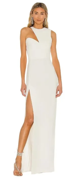 Amanda Uprichard X REVOLVE Gilda Gown in Ivory XSmall New Womens Maxi dress thumbnail 1