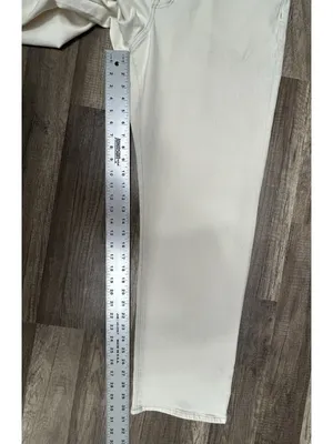 Madewell Curvy 90s Straight Jeans Size 33 Off White Ivory Sz 33 (actual 35x30) thumbnail 9