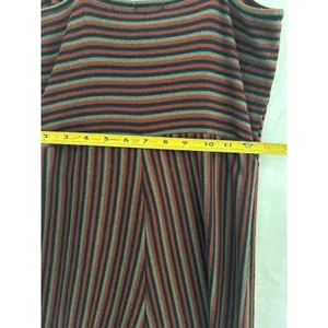 Forever 21 Jumpsuit Womens Small Striped Wide Leg Tie Front Ribbed Knit Multi‎ thumbnail 9