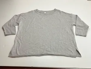Pact Womens Grey Gray Lightweight‎ Pullover Sweater 100% Organic Cotton Large thumbnail 1