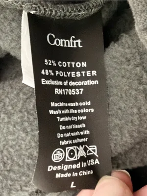 COMFRT Minimalist Straight Leg Sweatpants size Large Gray thumbnail 10